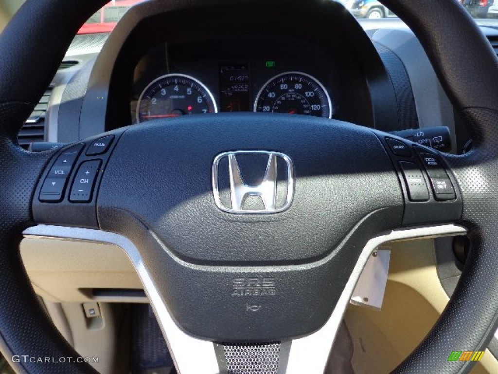 2009 CR-V EX 4WD - Green Tea Metallic / Ivory photo #15