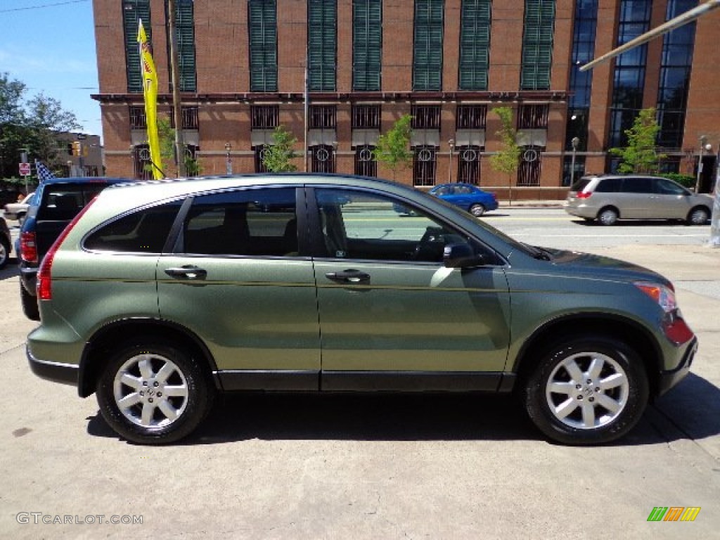 2009 CR-V EX 4WD - Green Tea Metallic / Ivory photo #17