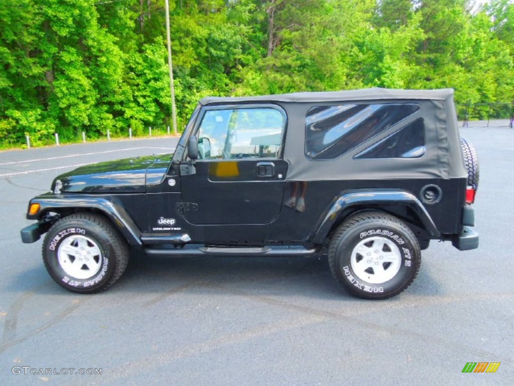 2006 Wrangler Unlimited 4x4 - Black / Dark Slate Gray photo #3