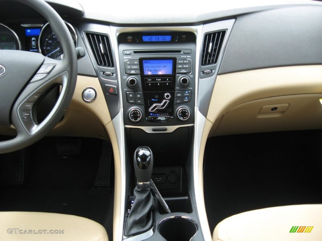 2011 Sonata Hybrid - Venetian Red / Camel photo #24