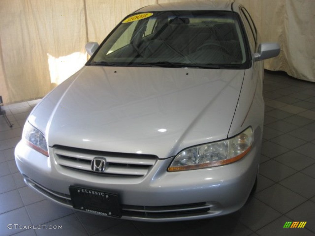 2002 Accord LX Sedan - Satin Silver Metallic / Quartz Gray photo #1