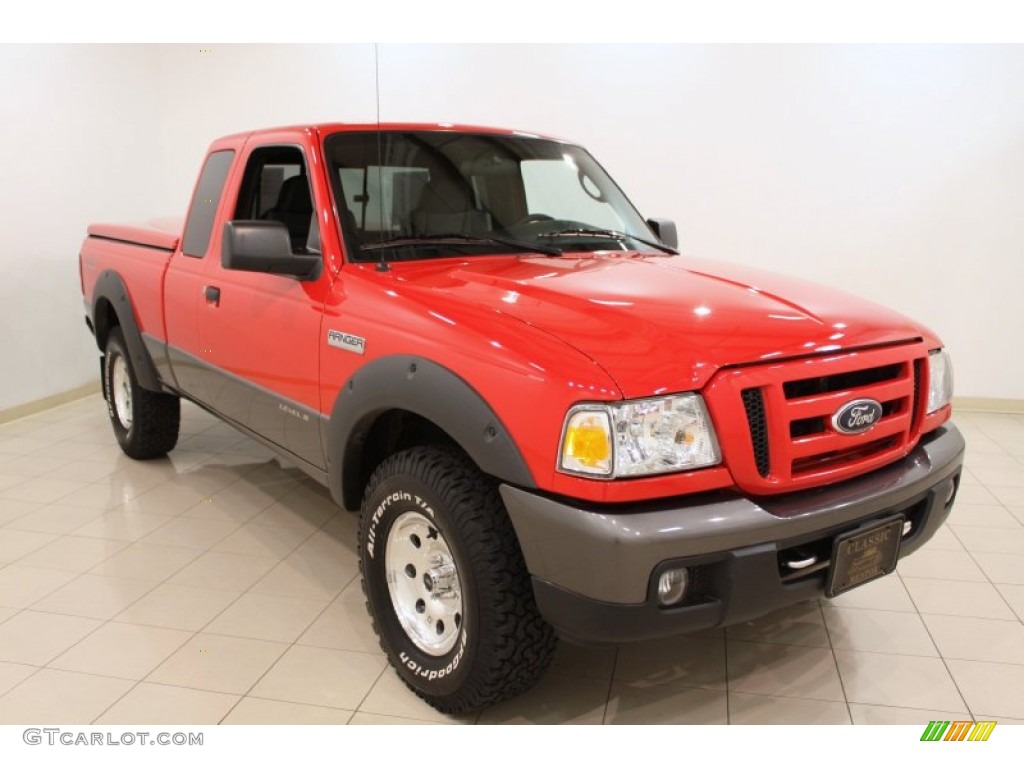 Torch Red 2006 Ford Ranger FX4 Level II SuperCab 4x4 Exterior Photo #66406228