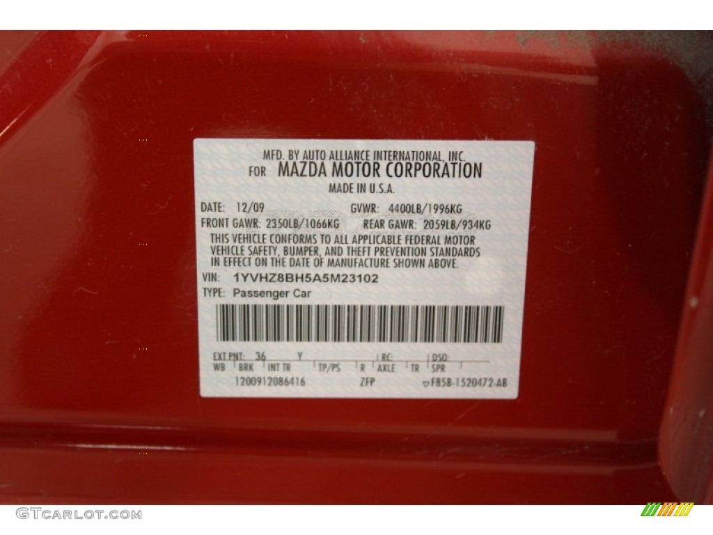 2010 Mazda MAZDA6 i Sport Sedan Parts Photos