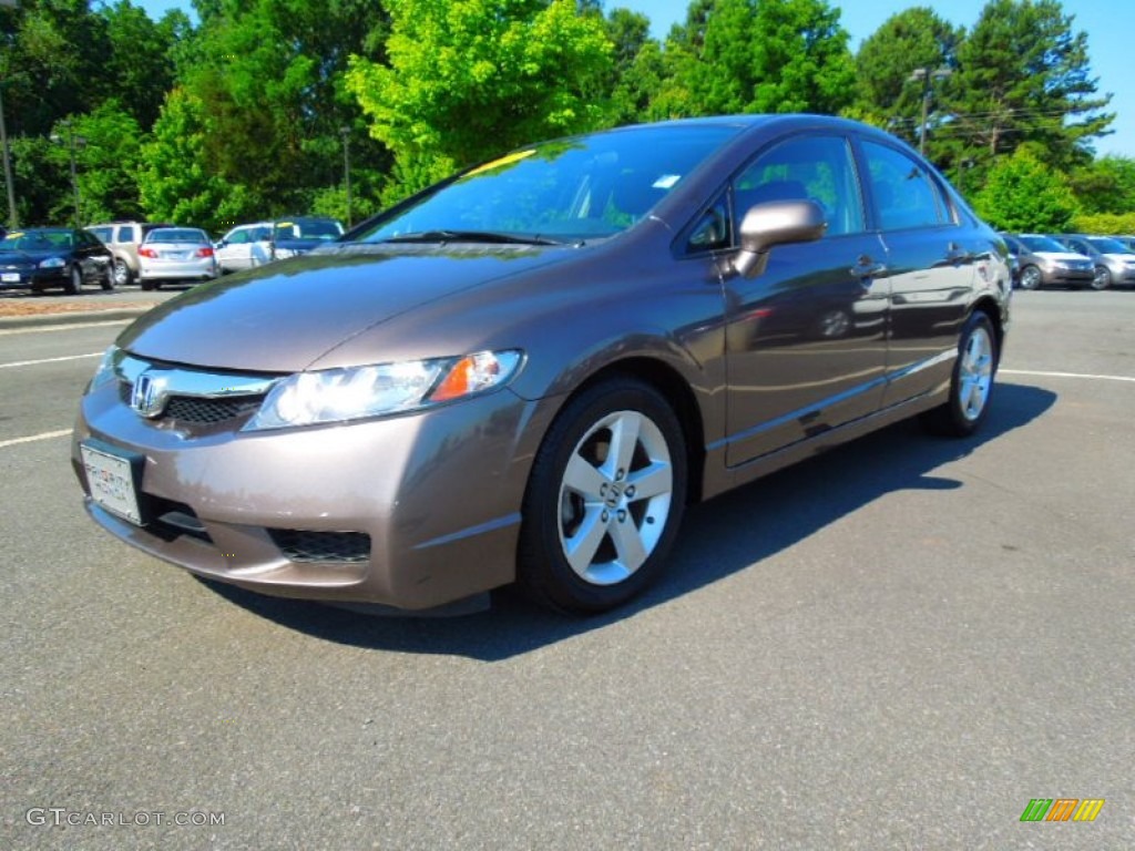 2010 Civic LX-S Sedan - Urban Titanium Metallic / Black photo #1