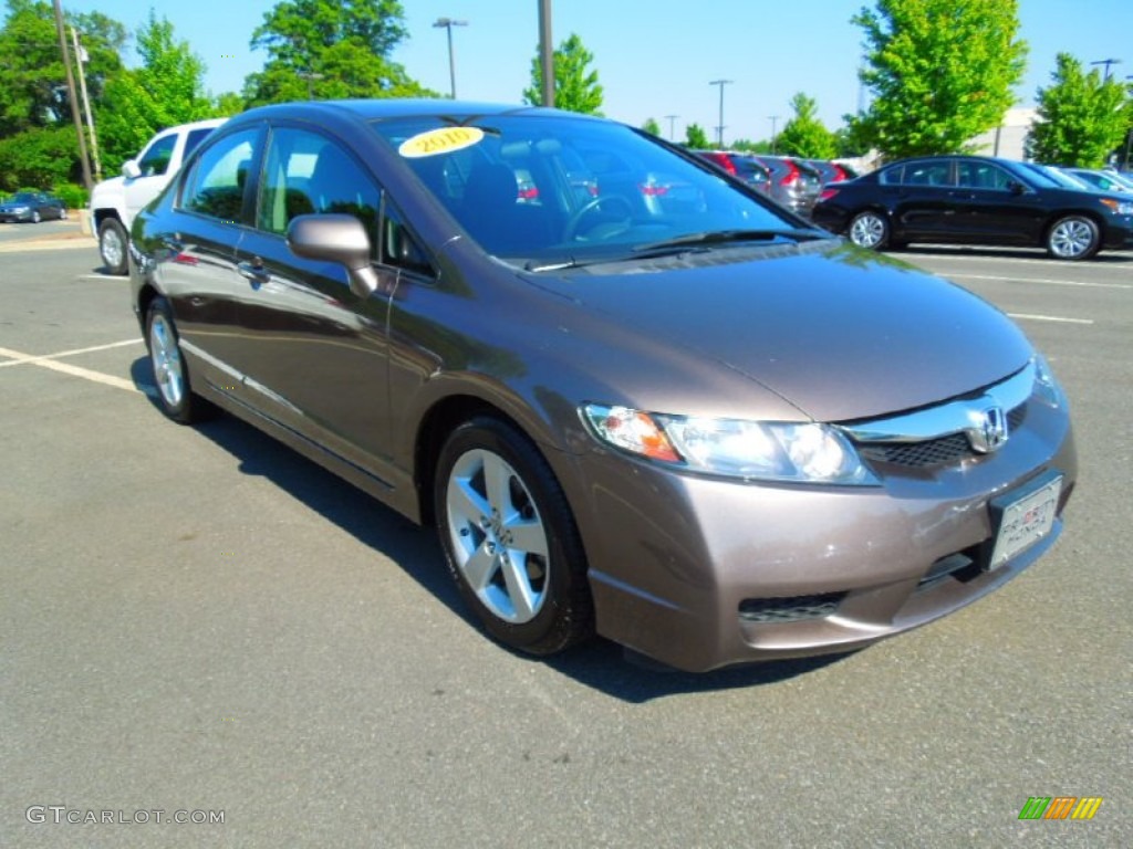 2010 Civic LX-S Sedan - Urban Titanium Metallic / Black photo #2