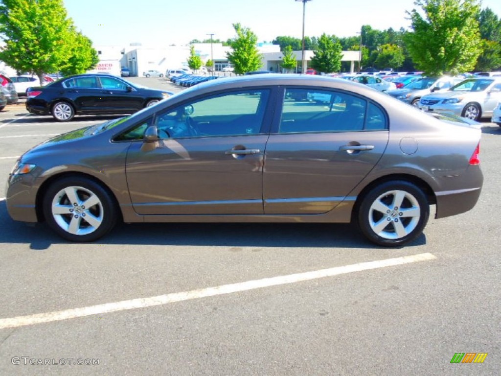 2010 Civic LX-S Sedan - Urban Titanium Metallic / Black photo #3