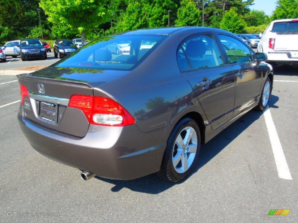 2010 Civic LX-S Sedan - Urban Titanium Metallic / Black photo #5