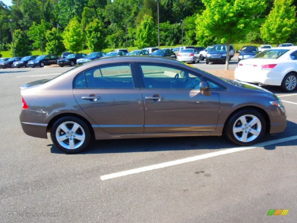 2010 Civic LX-S Sedan - Urban Titanium Metallic / Black photo #6