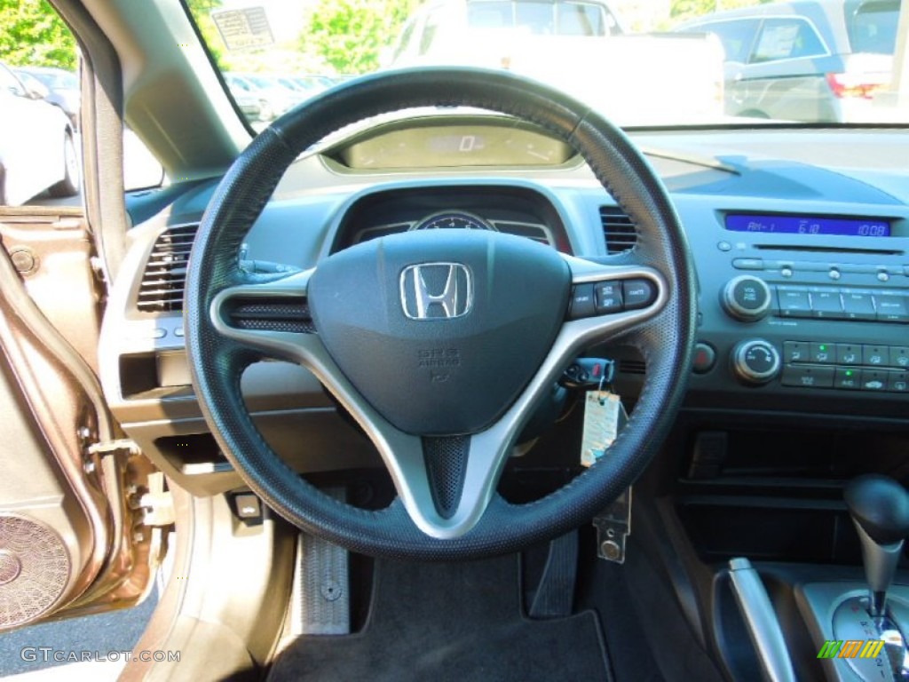 2010 Civic LX-S Sedan - Urban Titanium Metallic / Black photo #14