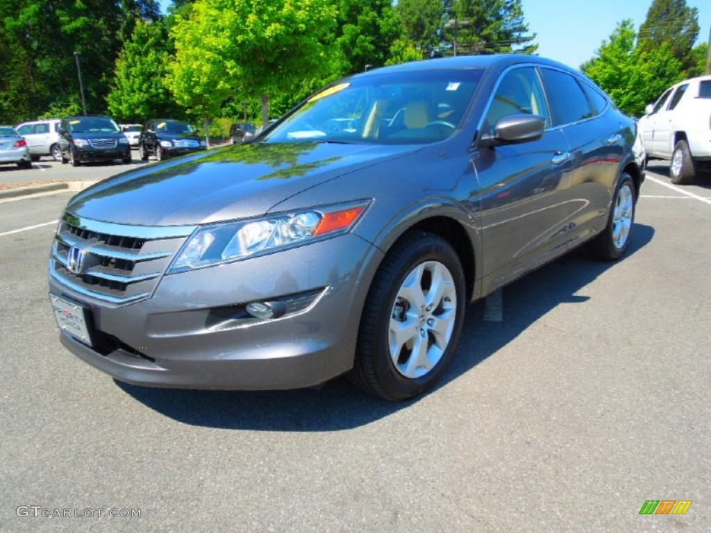 2010 Accord Crosstour EX-L 4WD - Polished Metal Metallic / Ivory photo #1