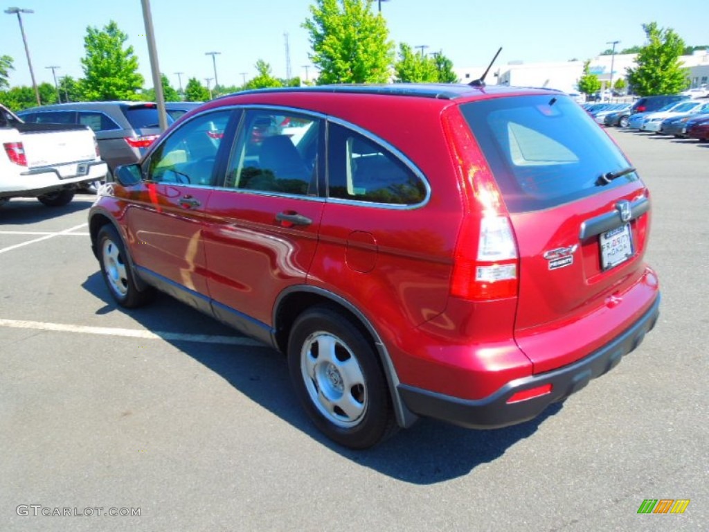 2007 CR-V LX - Tango Red Pearl / Gray photo #4