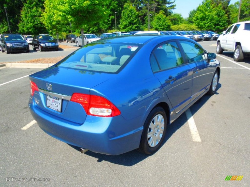 2011 Civic DX-VP Sedan - Atomic Blue Metallic / Gray photo #5