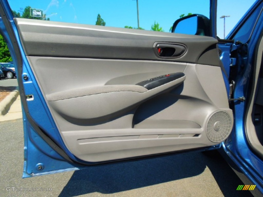 2011 Honda Civic DX-VP Sedan Gray Door Panel Photo #66407781