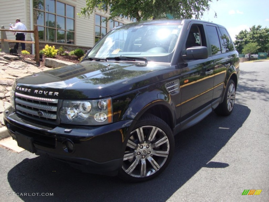 2007 Range Rover Sport Supercharged - Java Black Pearl / Ebony Black photo #2