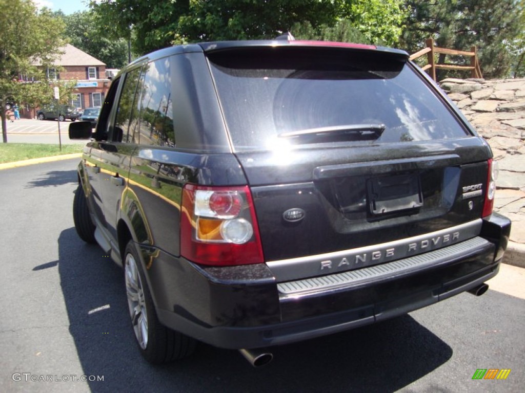 2007 Range Rover Sport Supercharged - Java Black Pearl / Ebony Black photo #6