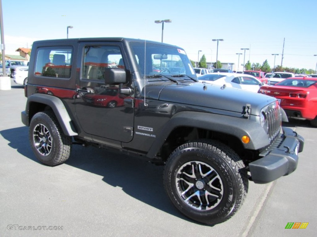 2010 Wrangler Sport 4x4 - Dark Charcoal Pearl / Dark Slate Gray/Medium Slate Gray photo #1