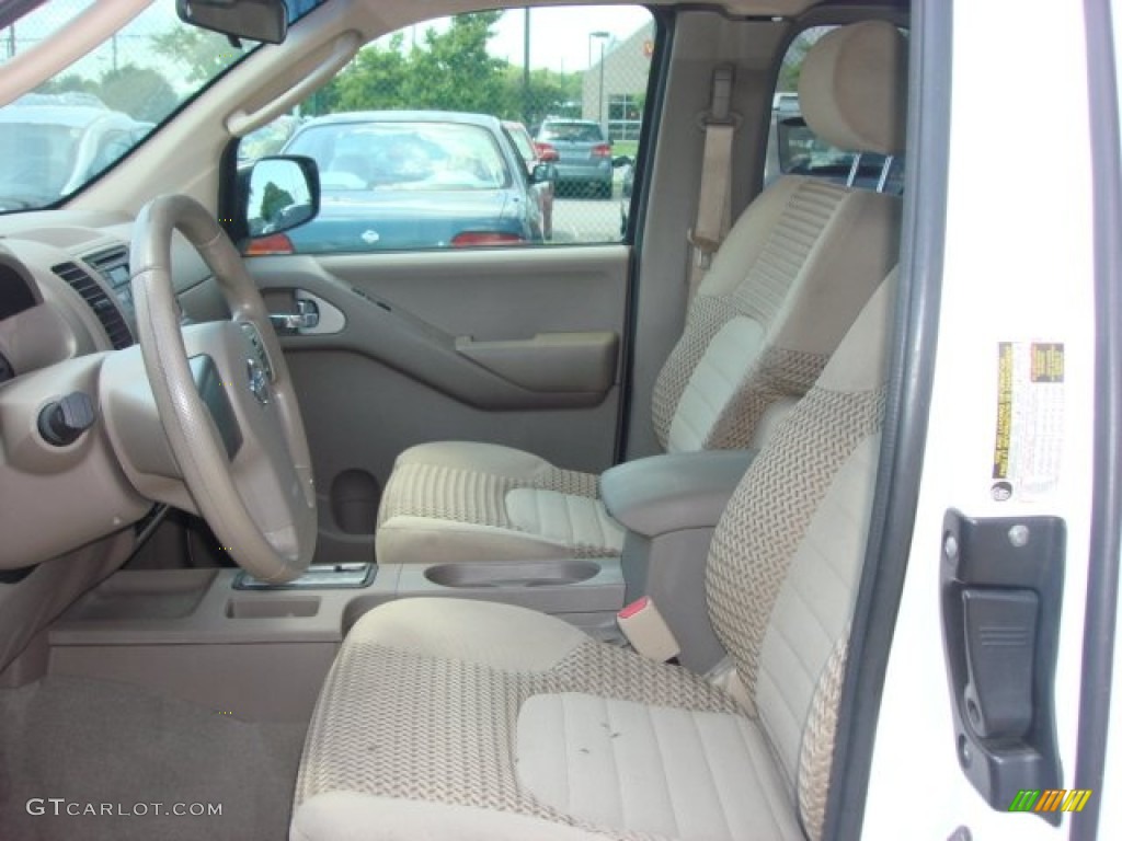 Beige Interior 2008 Nissan Frontier SE King Cab 4x4 Photo #66411733