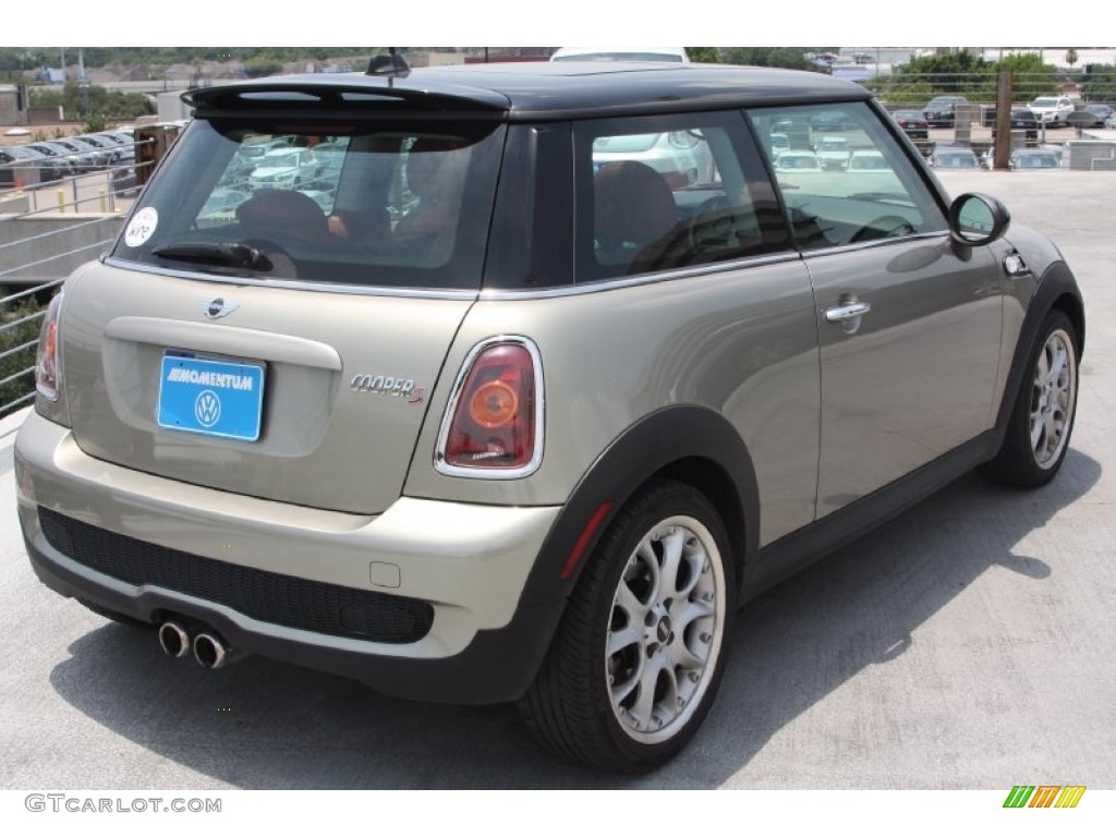 2007 Cooper S Hardtop - Sparkling Silver Metallic / Rooster Red/Carbon Black photo #6