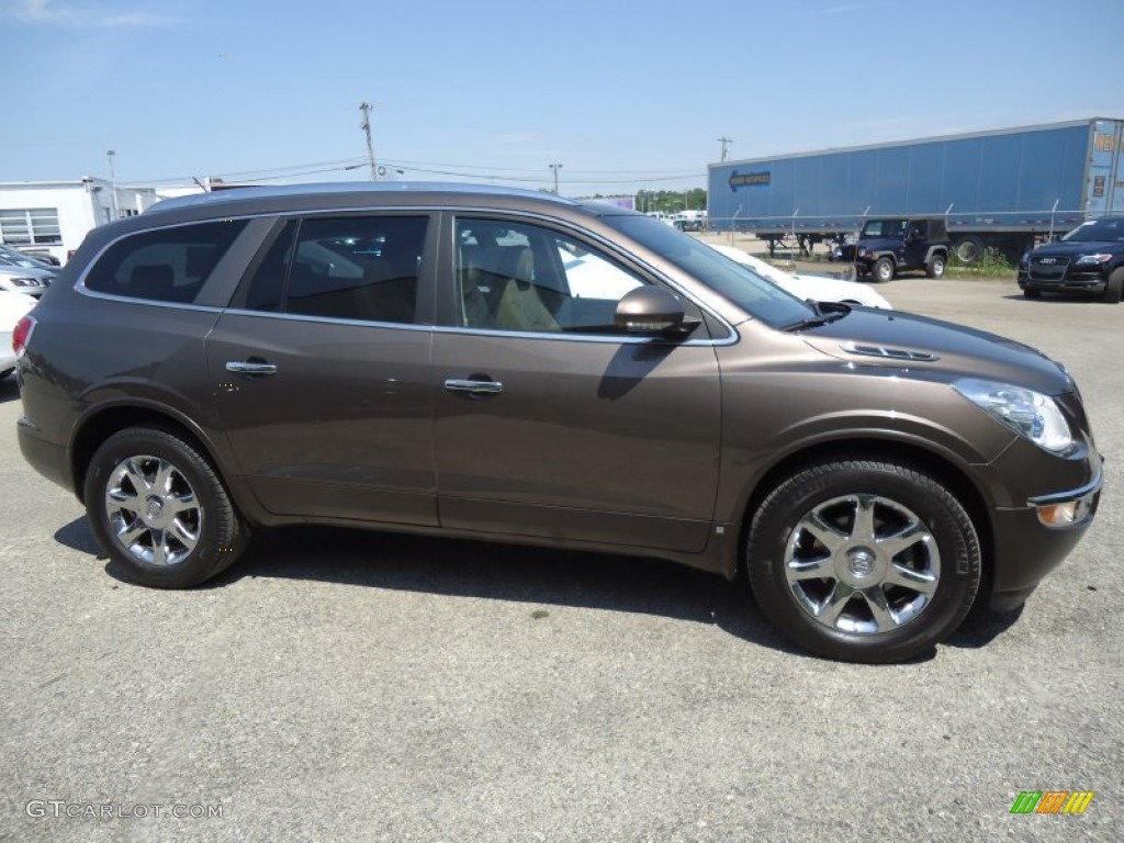 2008 Enclave CXL AWD - Cocoa Metallic / Cashmere/Cocoa photo #4