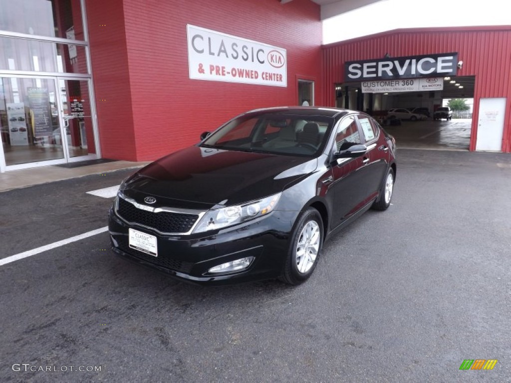 2012 Optima LX - Ebony Black / Beige photo #1