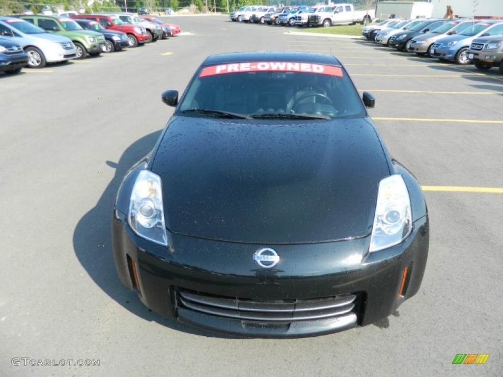 2008 350Z Grand Touring Coupe - Magnetic Black / Charcoal photo #8