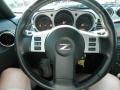 2008 Nissan 350Z Charcoal Interior Steering Wheel Photo