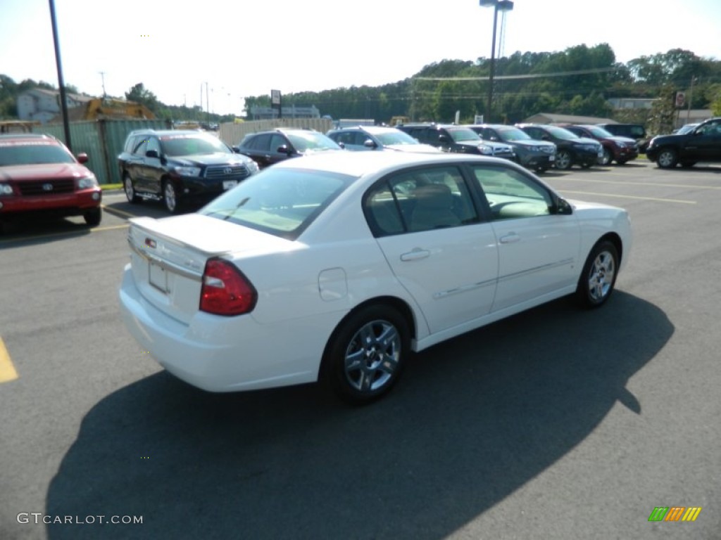 2007 Malibu LT Sedan - White / Cashmere Beige photo #5