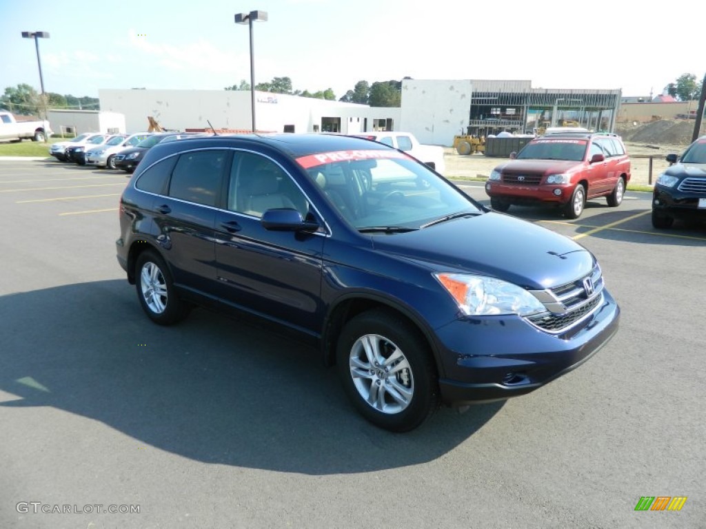 2011 CR-V EX-L - Royal Blue Pearl / Gray photo #7