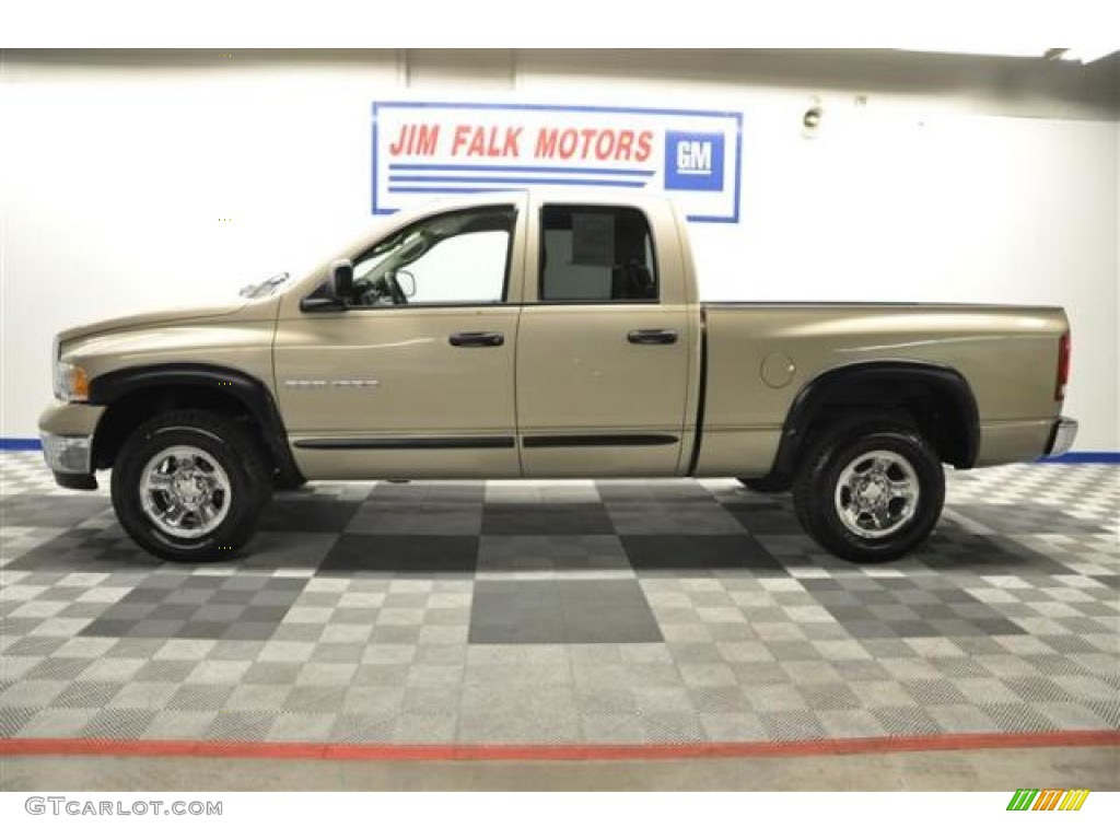 2004 Ram 1500 SLT Quad Cab 4x4 - Light Almond Pearl / Taupe photo #2