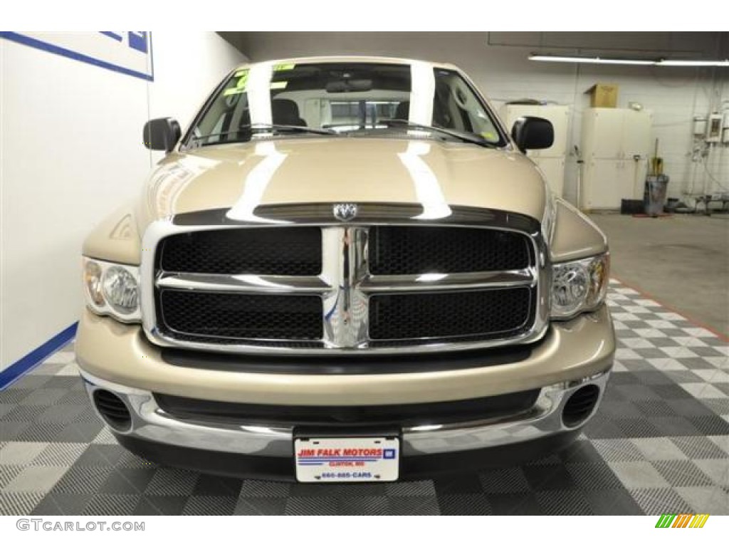 2004 Ram 1500 SLT Quad Cab 4x4 - Light Almond Pearl / Taupe photo #4