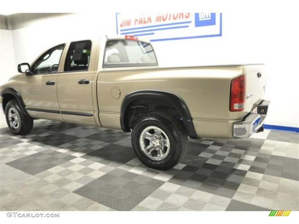 2004 Ram 1500 SLT Quad Cab 4x4 - Light Almond Pearl / Taupe photo #5