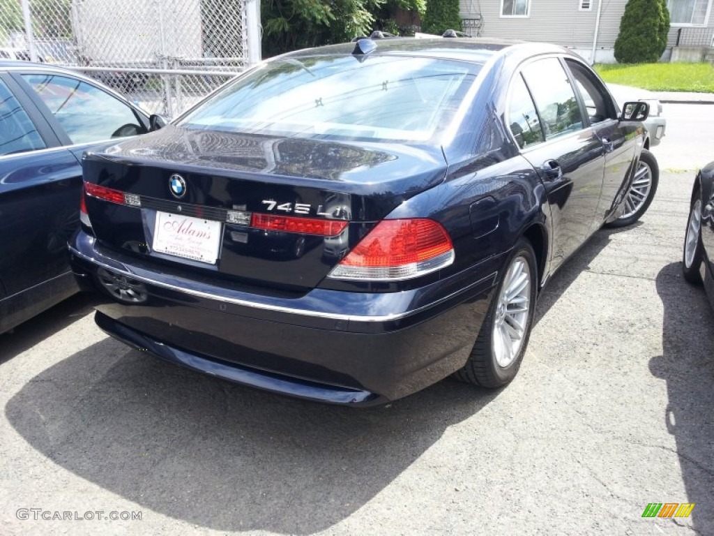 2004 7 Series 745Li Sedan - Orient Blue Metallic / Basalt Grey/Flannel Grey photo #3