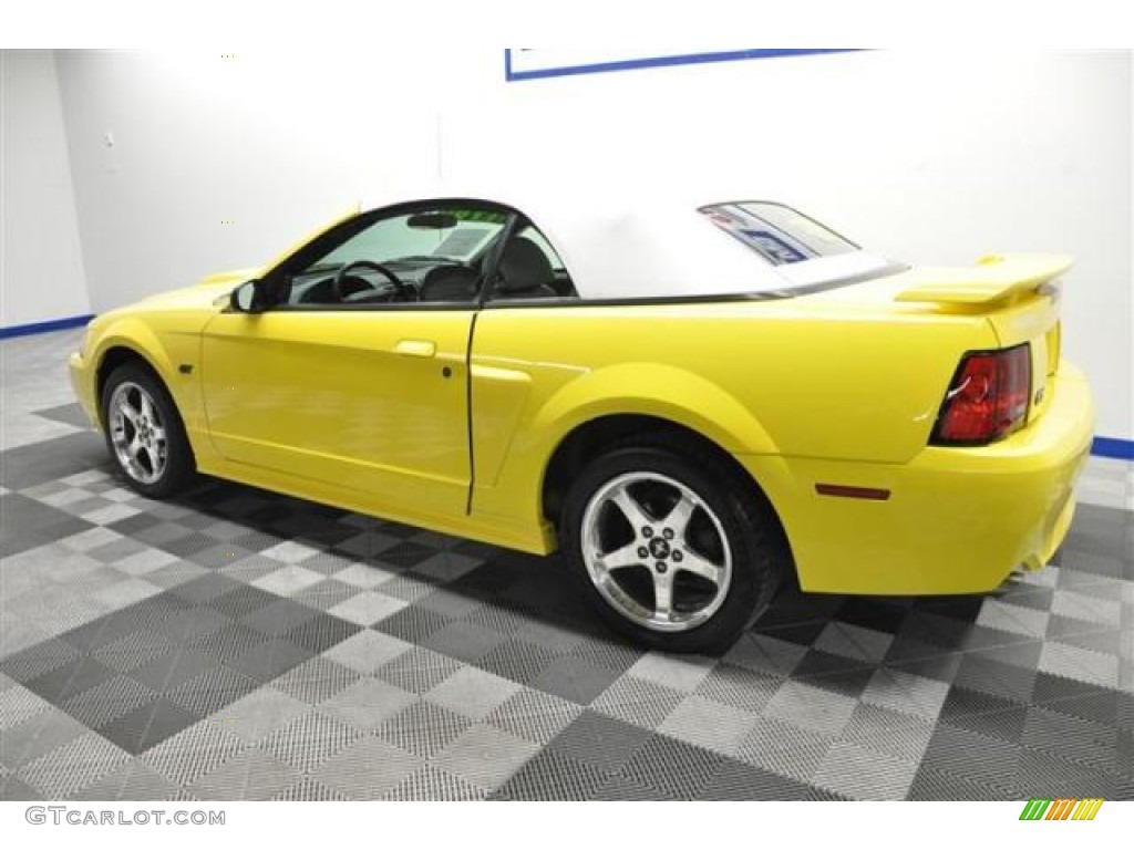 Zinc Yellow 2003 Ford Mustang GT Convertible Exterior Photo #66415270