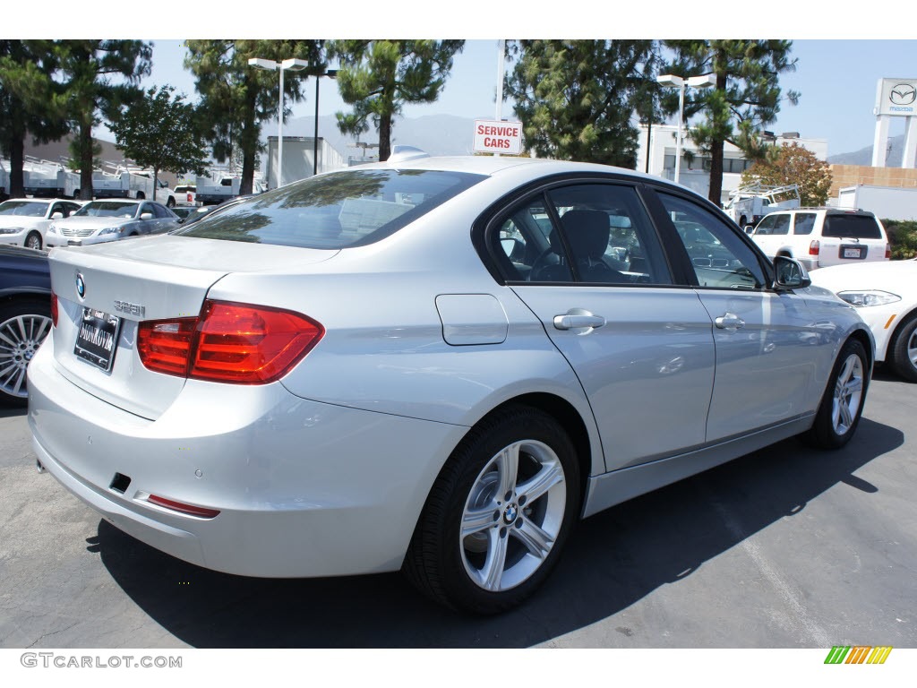 2012 3 Series 328i Sedan - Glacier Silver Metallic / Black photo #2