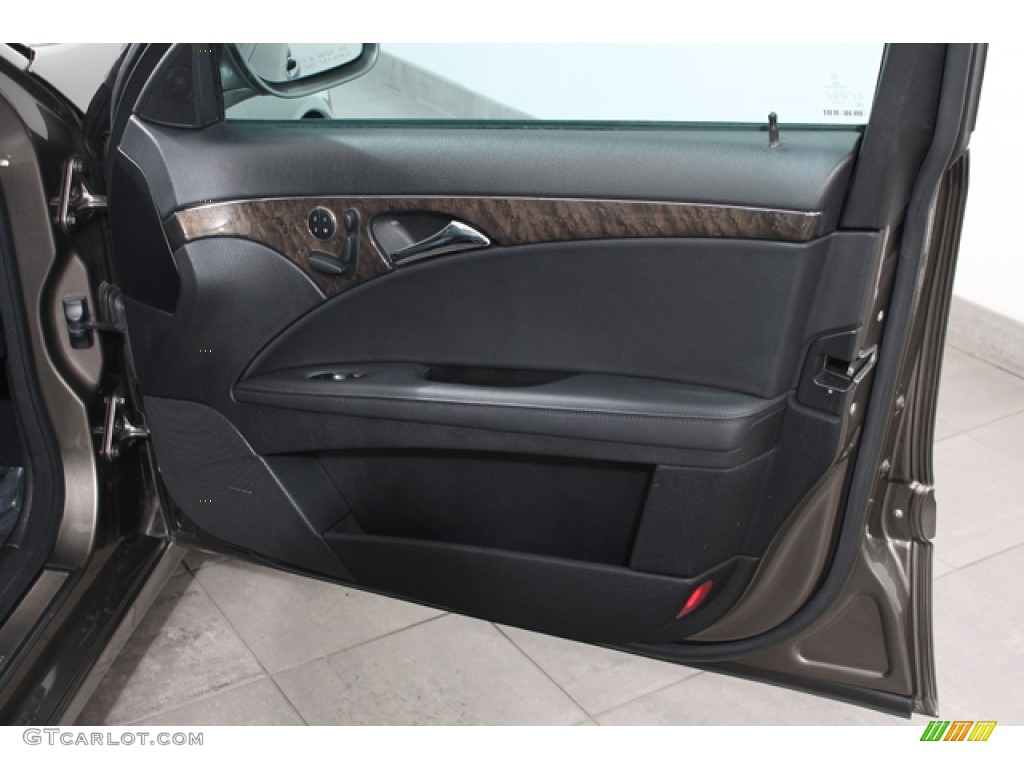 2008 Mercedes-Benz E 350 Sedan Black Door Panel Photo #66416932