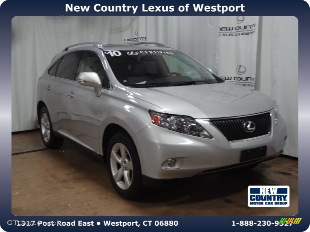 2010 RX 350 AWD - Tungsten Silver Pearl / Light Gray/Espresso Birds-Eye Maple photo #1