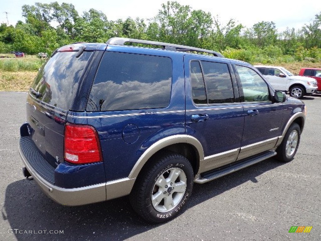 2004 Explorer Eddie Bauer 4x4 - Dark Blue Pearl Metallic / Medium Parchment photo #2
