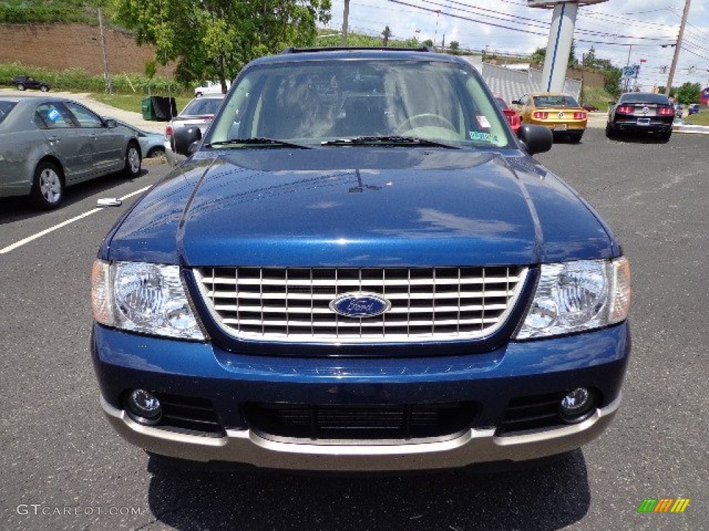 2004 Explorer Eddie Bauer 4x4 - Dark Blue Pearl Metallic / Medium Parchment photo #6