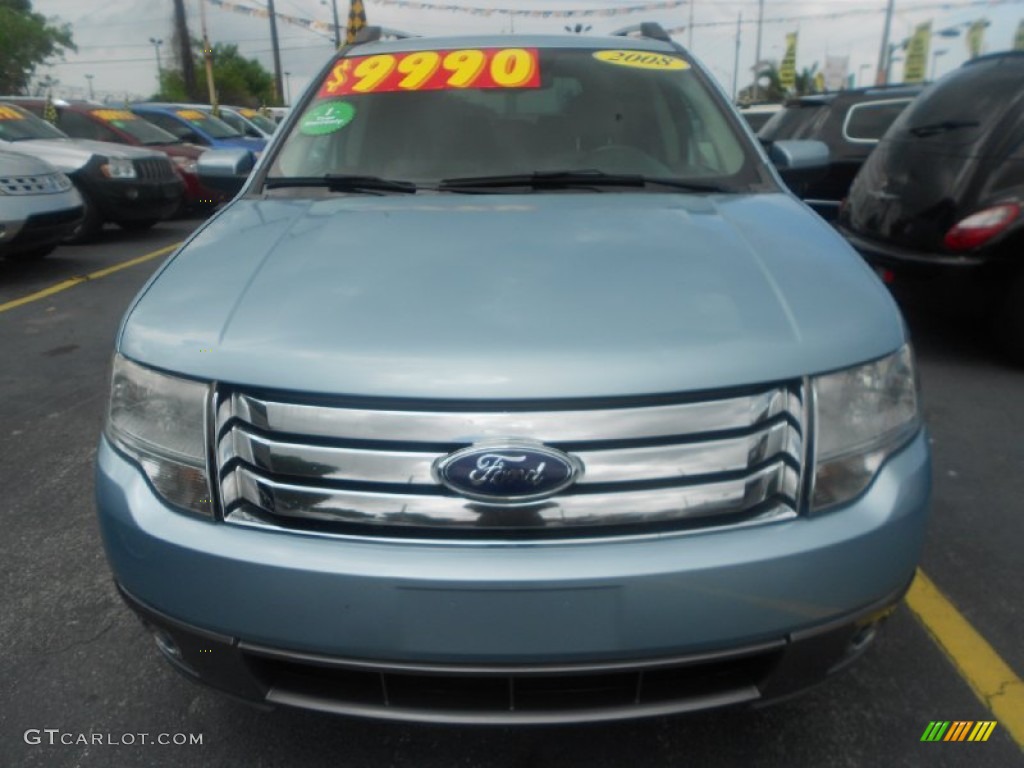 2008 Taurus X SEL - Light Ice Blue Metallic / Medium Light Stone photo #2