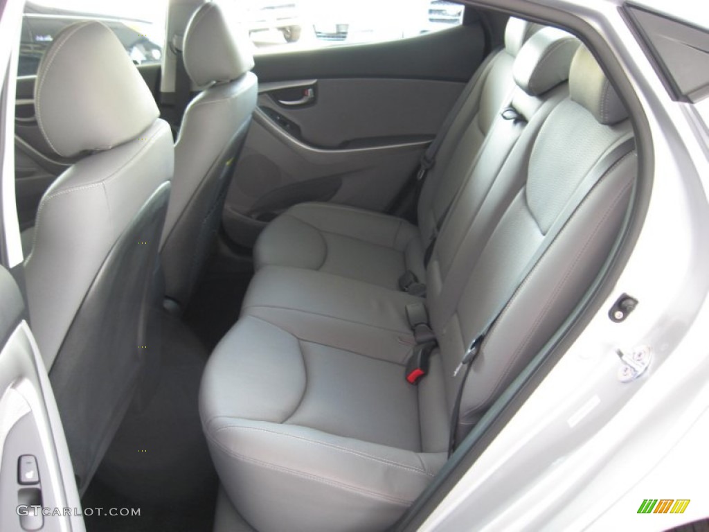 2013 Elantra Limited - Shimmering Air Silver / Gray photo #17