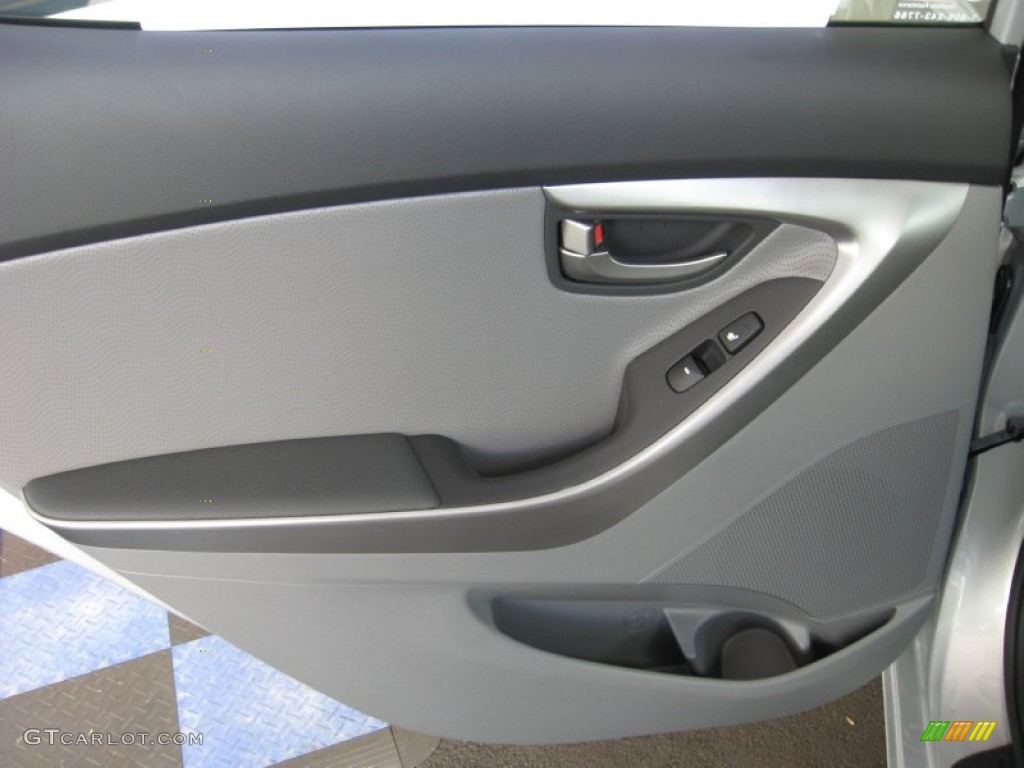 2013 Elantra Limited - Shimmering Air Silver / Gray photo #19