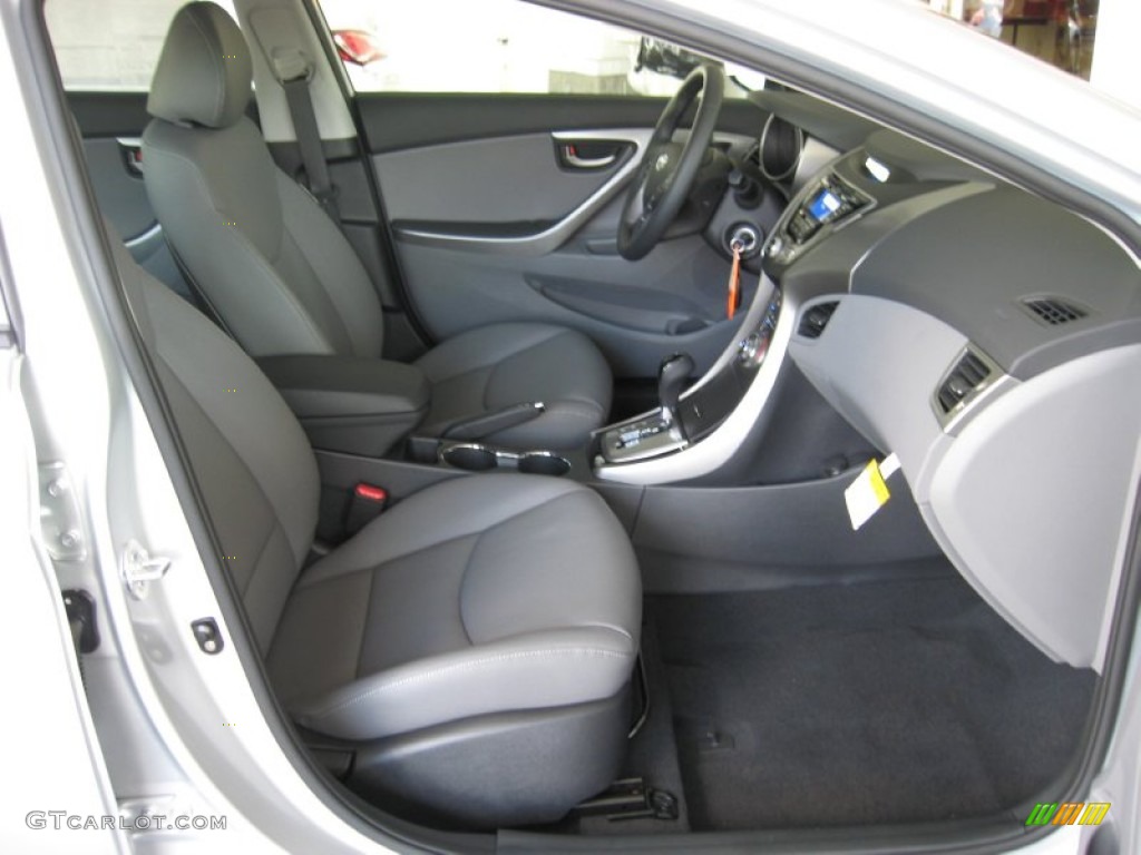 2013 Elantra Limited - Shimmering Air Silver / Gray photo #20