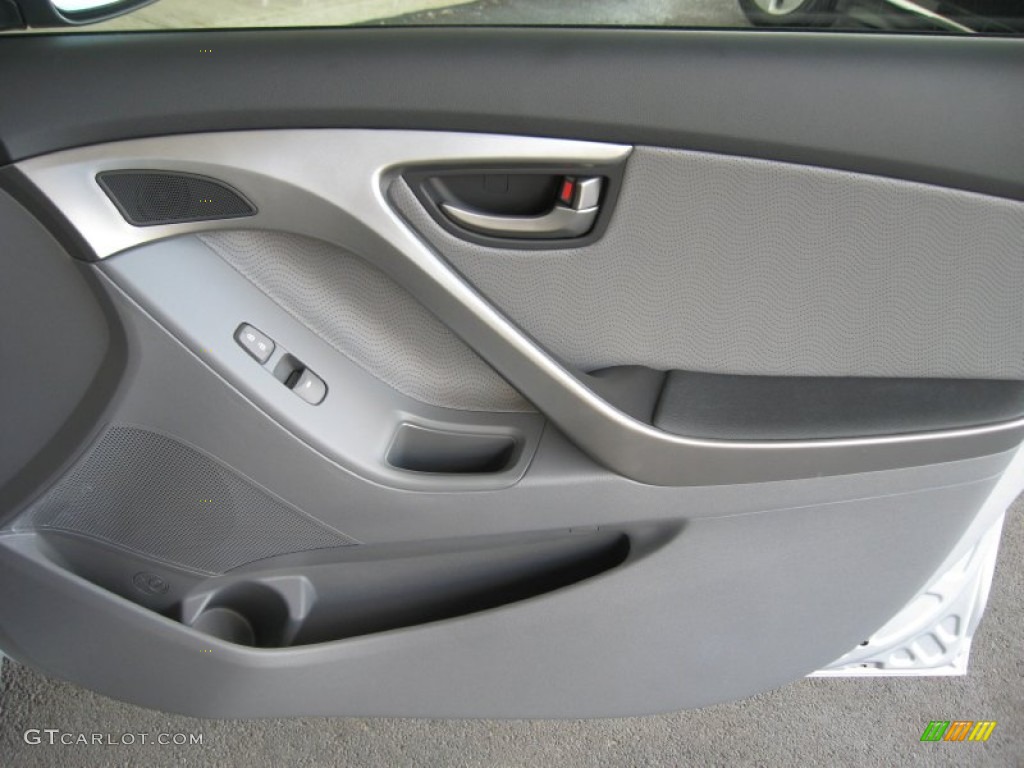 2013 Elantra Limited - Shimmering Air Silver / Gray photo #22