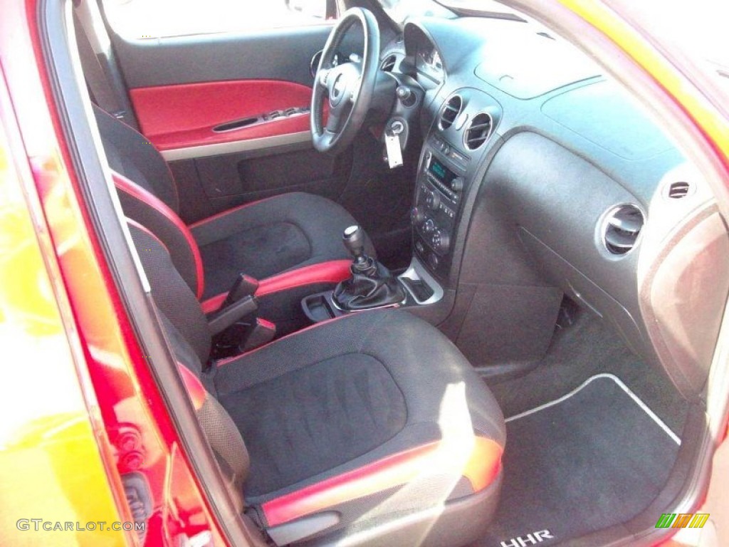 Ebony Black/Red Interior 2008 Chevrolet HHR SS Photo #66423733