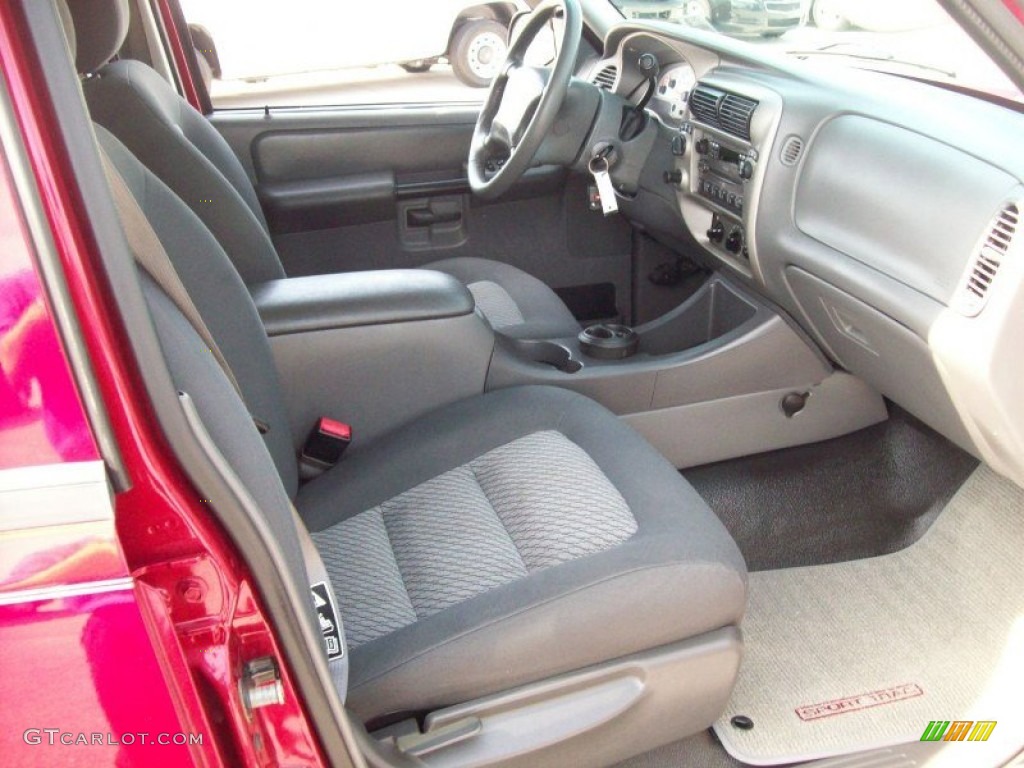 2004 Explorer Sport Trac XLT 4x4 - Red Fire Metallic / Medium Dark Flint/Dark Flint photo #7