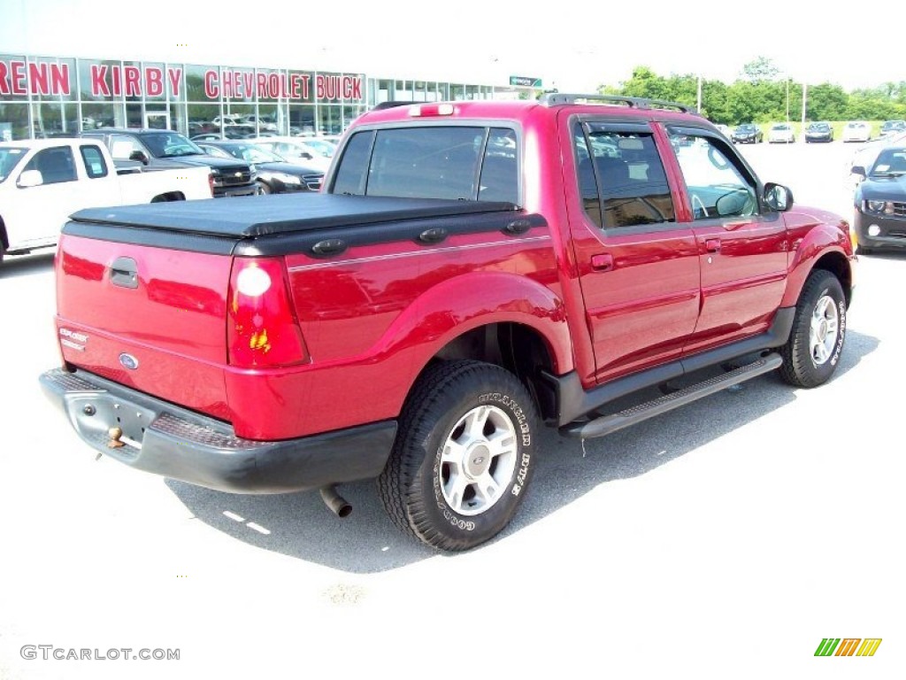2004 Explorer Sport Trac XLT 4x4 - Red Fire Metallic / Medium Dark Flint/Dark Flint photo #11