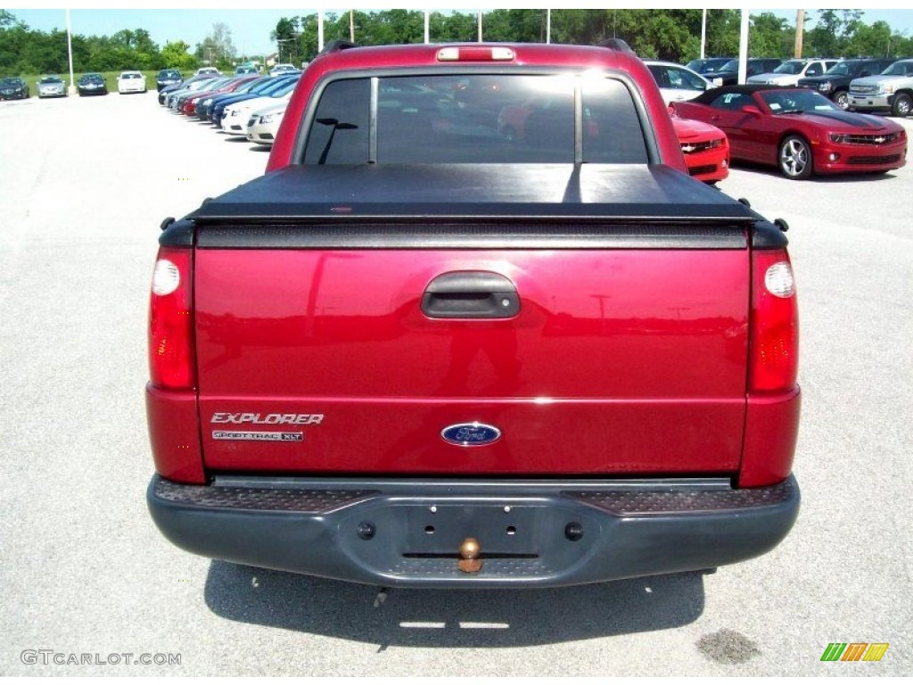 2004 Explorer Sport Trac XLT 4x4 - Red Fire Metallic / Medium Dark Flint/Dark Flint photo #13
