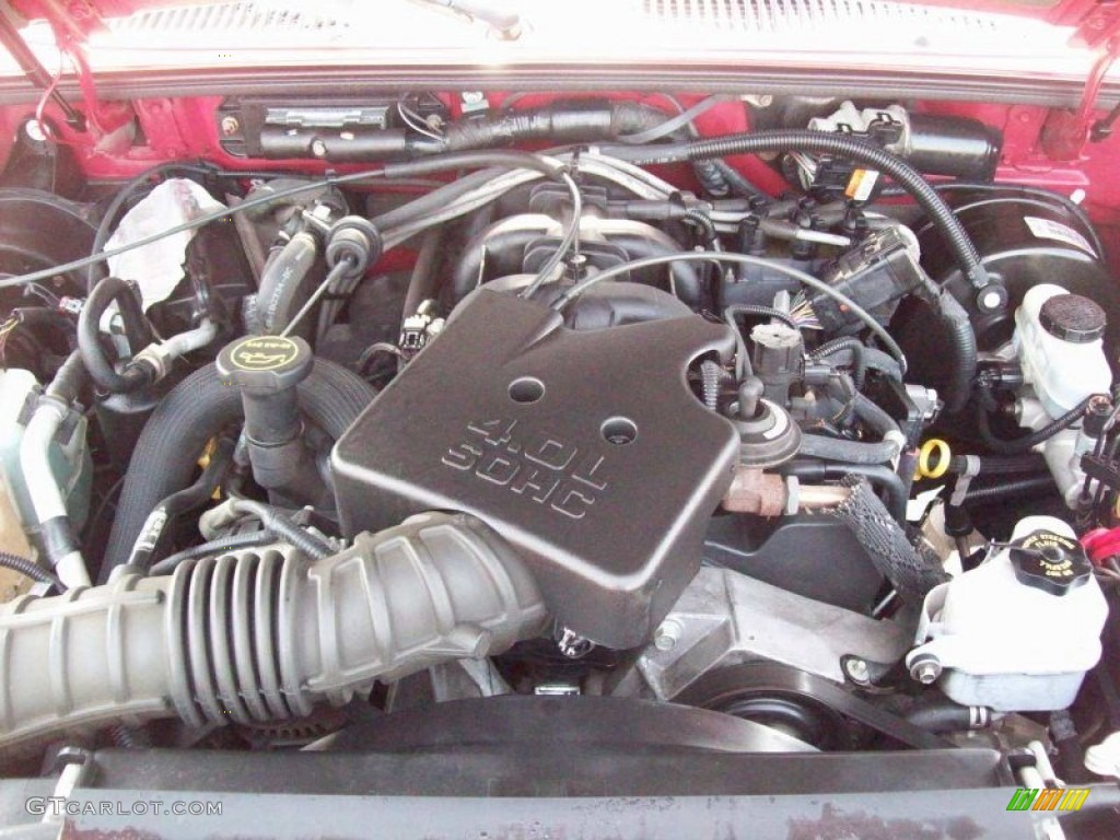2004 Explorer Sport Trac XLT 4x4 - Red Fire Metallic / Medium Dark Flint/Dark Flint photo #16