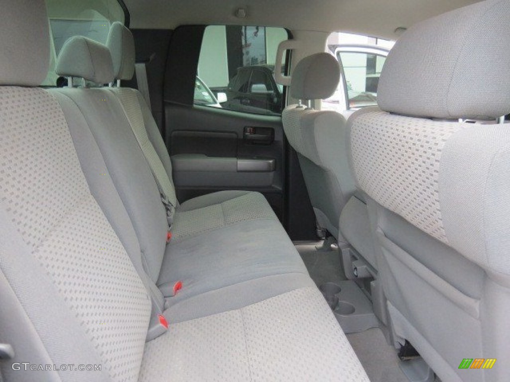 2010 Tundra Double Cab - Super White / Graphite Gray photo #13