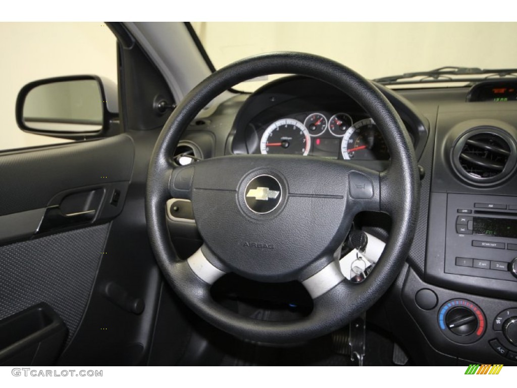 2008 Aveo LS Sedan - Cosmic Silver Metallic / Charcoal photo #22